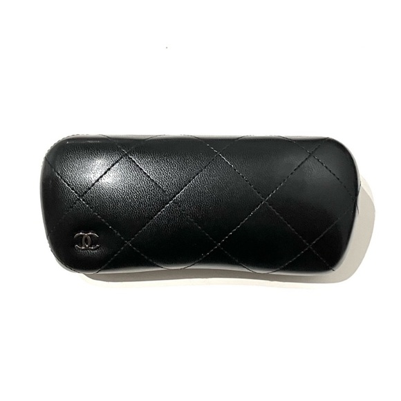 CHANEL Accessories - Chanel Black Quilted Glasses Case
